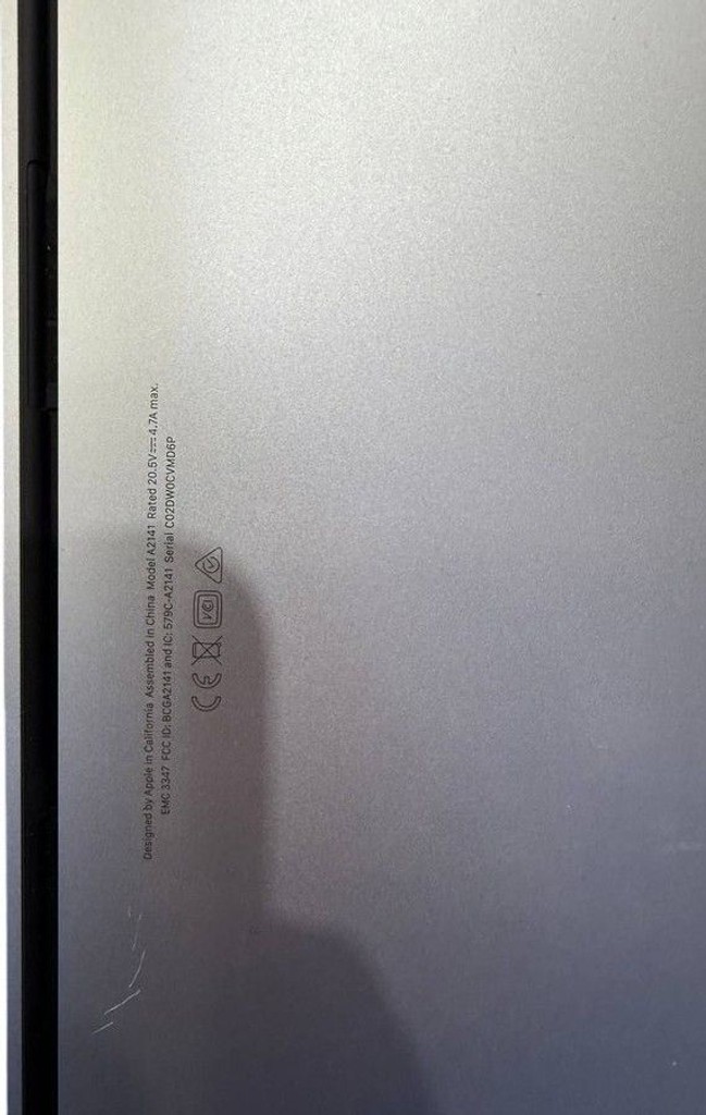 Дешево Apple macbook pro 16" 2019 a2141 core i7 2,6ghz/ram 16gb/ssd 512gb/intel graphics 630 з ломбарду