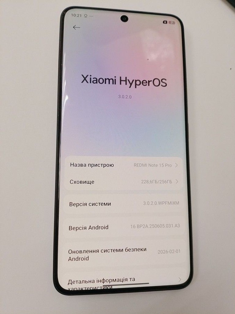 Розпродаж Xiaomi Redmi Note 15 Pro 4G 8/256GB Glacier Blue, продавець Техноскарб