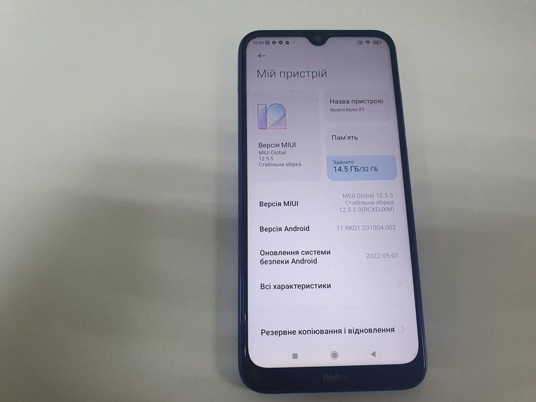 Купити Xiaomi redmi note 8t 3/32gb Б/У