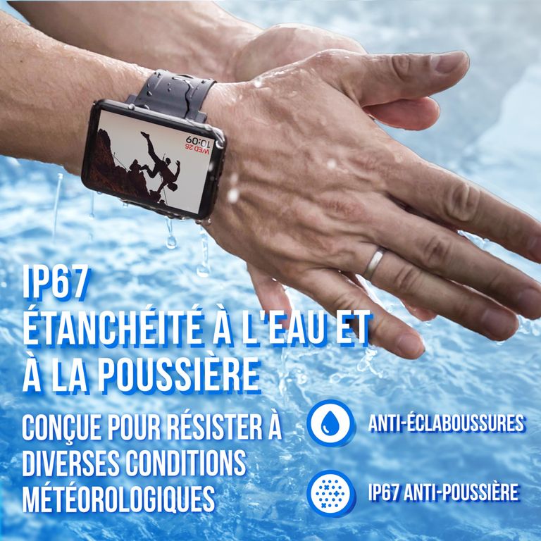 Розумний годинник Silvergear XL. З надзвичайно Великим сенсорним екраном 2,4-дюйма, 32 ГБ, розумний годинник з пульсометром, для Код:null. Изображение 10