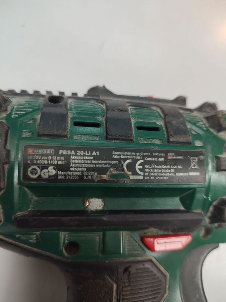 Розпродаж Parkside pbsa 20-li a1, продавець Техноскарб