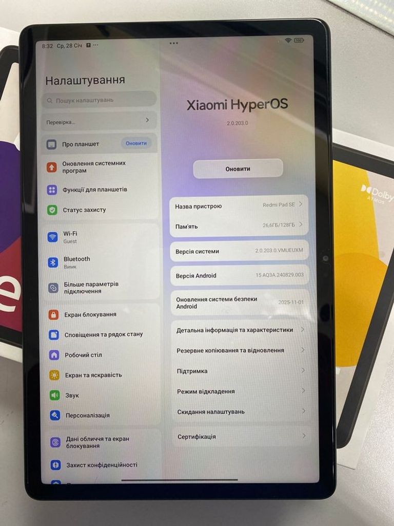 Купити Xiaomi redmi pad se 4/128gb Б/У