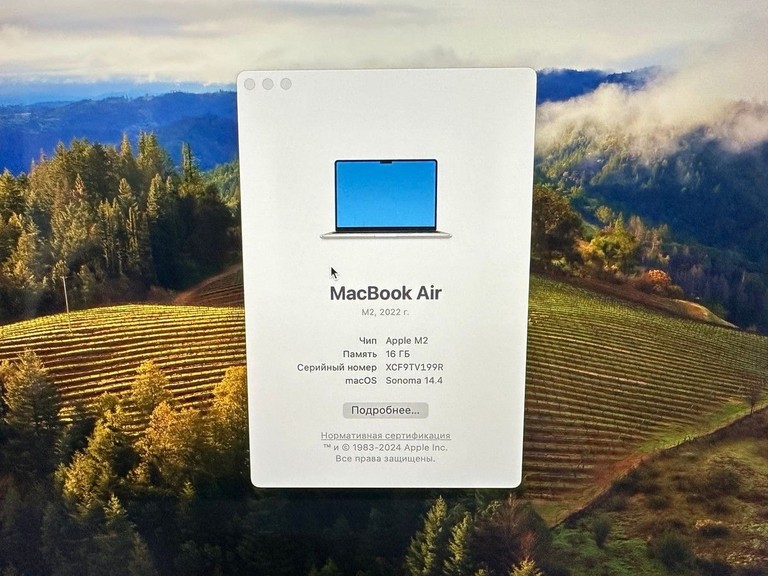Apple macbook air 13.6/ m2 / ram 16gb/ ssd 256gb/ gpu 8 core Код:01-200938273. Зображення 10