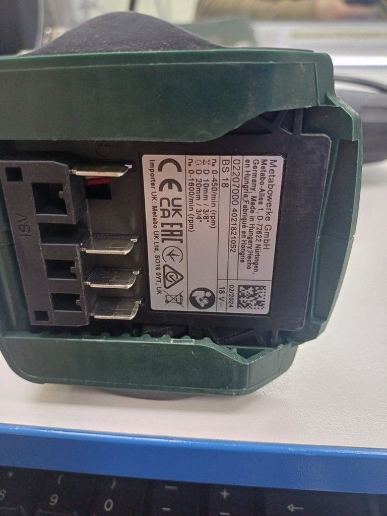 Metabo bs 18 Код:01-200957039. Зображення 5