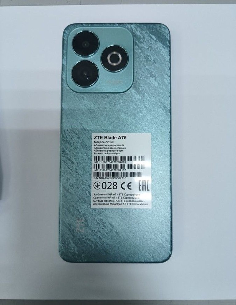 Объявление Zte Blade A75 4/128GB Black Б/У