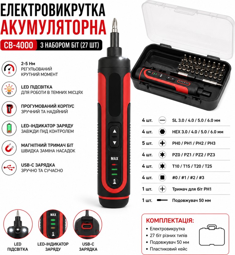 CB-4000 з бітами Код:null. Зображення 7