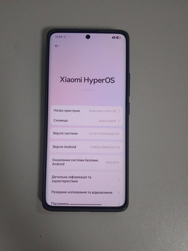 Оголошення Xiaomi redmi note 14 pro 5g 8/256gb Б/У