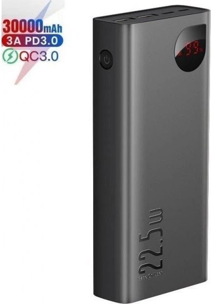 20000 mAh 22.5W Power Bank Baseus Adaman Портативний Акумулятор Зовнішній Акумулятор повербанк Код:null. Зображення 5