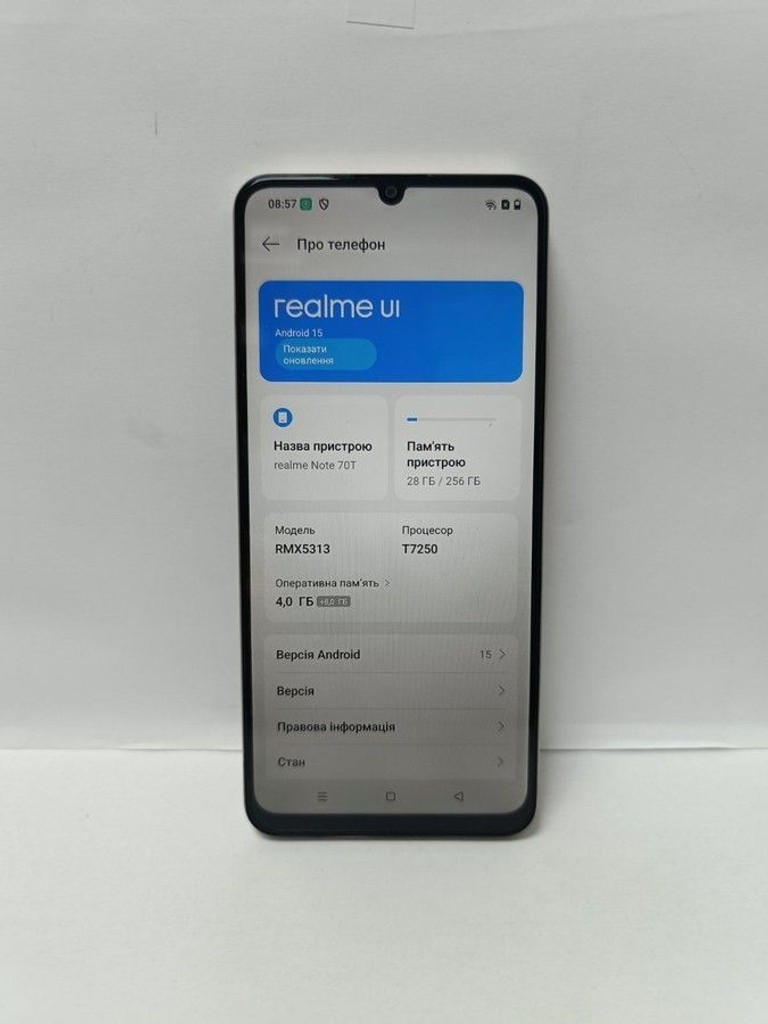Дешиво Realme Note 70T 4/256GB Gold с ломбарда