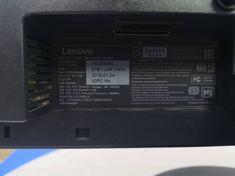 Lenovo t2224d thinkvision