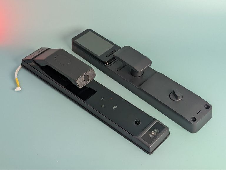 Дешиво Розумний дверний замок TEHONGMAI, розпізнавання обличчя, біометричний відбиток пальця, цифровий пароль. Новий! с ломбарда