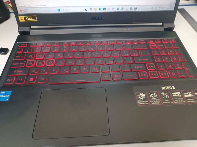 Оголошення Acer nitro 5 an517-54-55l4 17,3"/core i5-11400h 2.7ghz/ram16gb/ssd256gb+hdd1tb/geforce rtx 3050 4gb Б/У