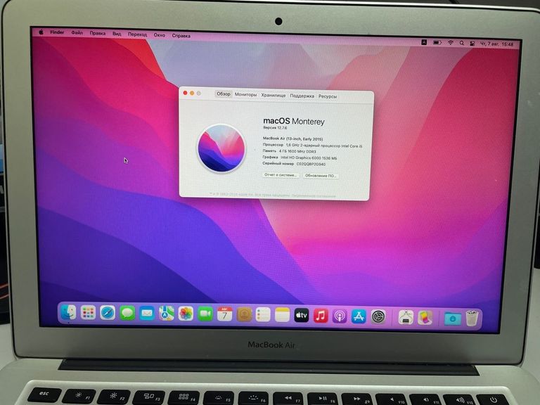 Распродажа Apple macbook air a1466 13,3" core i5 1.6ghz/ram4gb/ssd128gb/intel hd graphics 6000, продавец Техноскарб