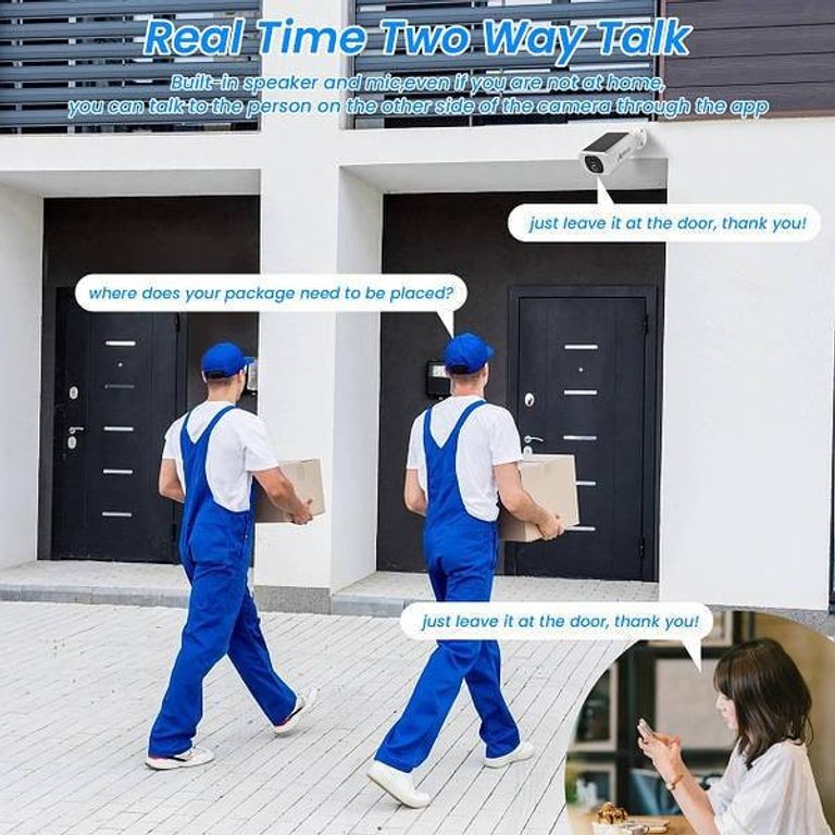 Акція! Вулична Wi-Fi IP камера ANRAN C3 2K 3MP із сонячною панеллю, нічною підсвіткою, датчиком руху. Нова.  Код:null. Зображення 8