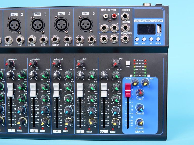 Недорого Новий! Мікшер, dj пульт. Professional. 7 канальний. Код:null. Изображение 6