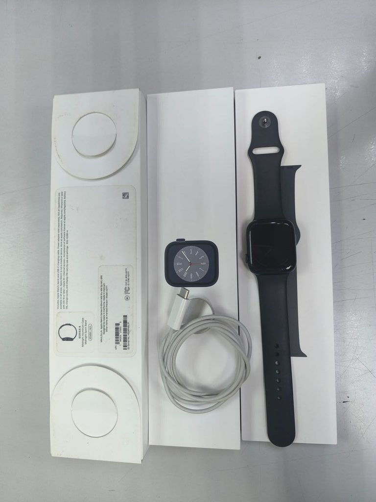 Купити Apple watch series 8 gps 45mm aluminum case Б/У