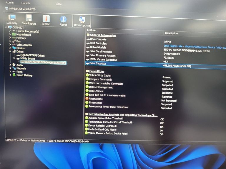 Acer 15/core 5 120u ddr5/8gb ddr5/hdd *відсутній/ssd 512 gb/*інтегрована Код:01-200799979. Изображение 5