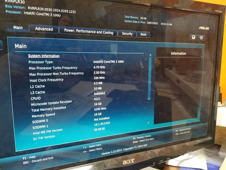 Дешиво Asus nuc pro nuc14rvk intel core 3 100u /16/256/intel hd с ломбарда