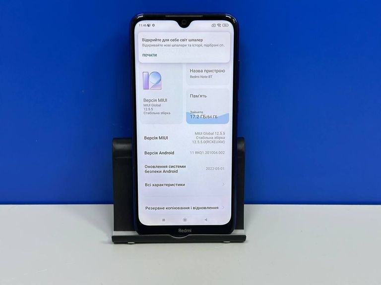 Xiaomi Redmi Note 8T 4/64GB Blue Код:01-200889171. Изображение 9