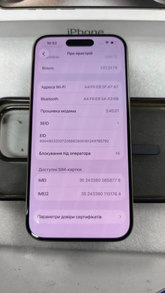 Apple iphone 15 pro 256gb Код:01-200908039. Изображение 10