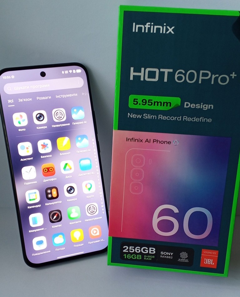 Купити Infinix HOT 60 Pro+ 8/256GB Sleek Black Б/У