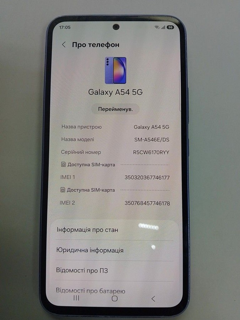 Samsung galaxy a54 5g a546e 6/128gb Код:01-201101565. Зображення 6