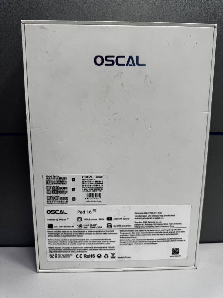 Объявление Blackview oscal pad 16 8/256gb Б/У