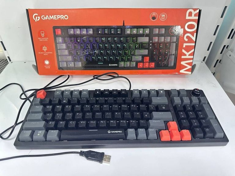 Купить Gamepro MK120 Red Switch USB Black (MK120R) Б/У