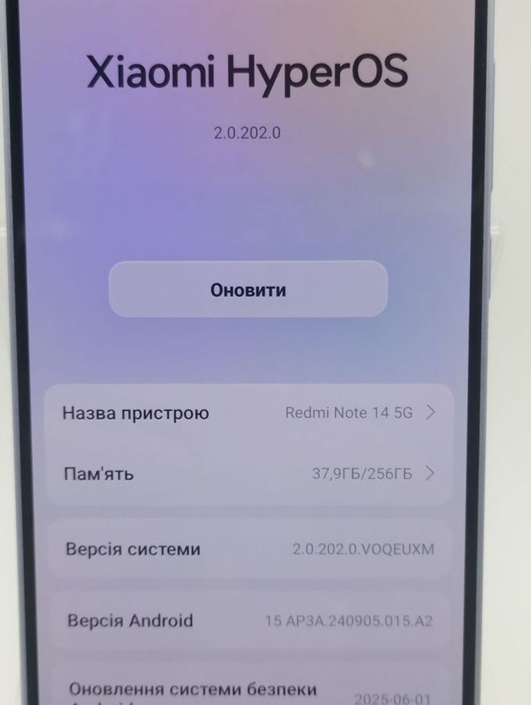 Оголошення Xiaomi Redmi Note 14 5G 8/256GB Coral Green Б/У