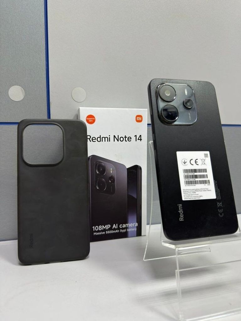Дешево Xiaomi Redmi Note 14 6/128GB Midnight Black з ломбарду