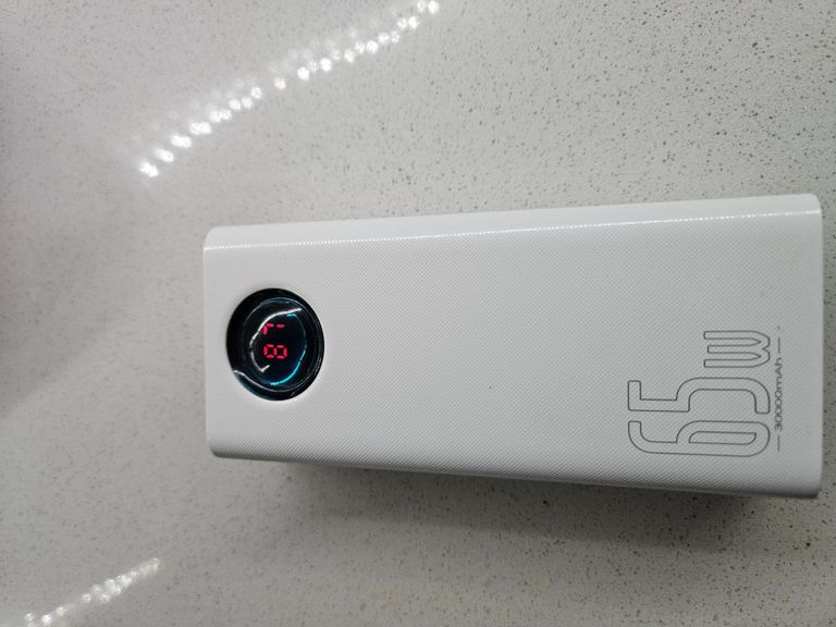 Baseus Amblight Digital Display Quick Charge 65W 30000mAh White (PPLG-A02, PPLG000102) Код:null. Изображение 7