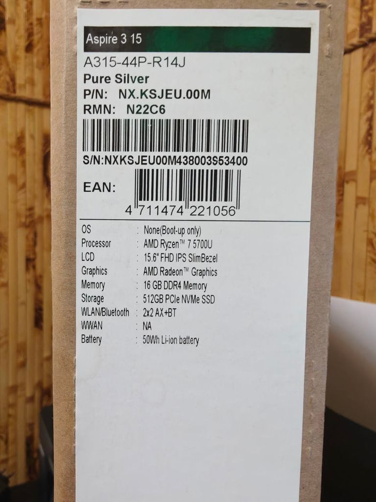 Оголошення Acer aspire 3 a315-44 pm-r14j Б/У