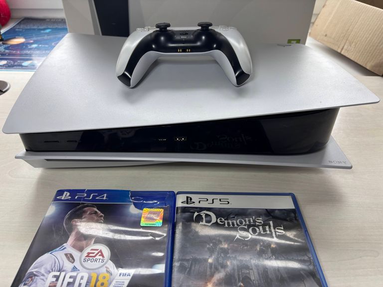 Sony PlayStation 5 blue ray (повний комплект) Код:null. Зображення 6