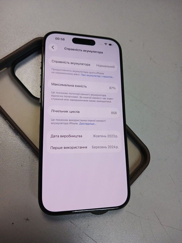 Оголошення Apple iphone 15 pro 128gb Б/У