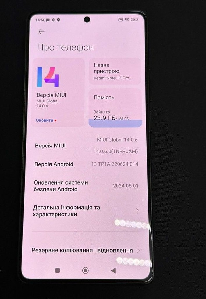 Xiaomi Redmi Note 13 Pro 4G 8/128GB Midnight Black Код:01-201054491. Зображення 5