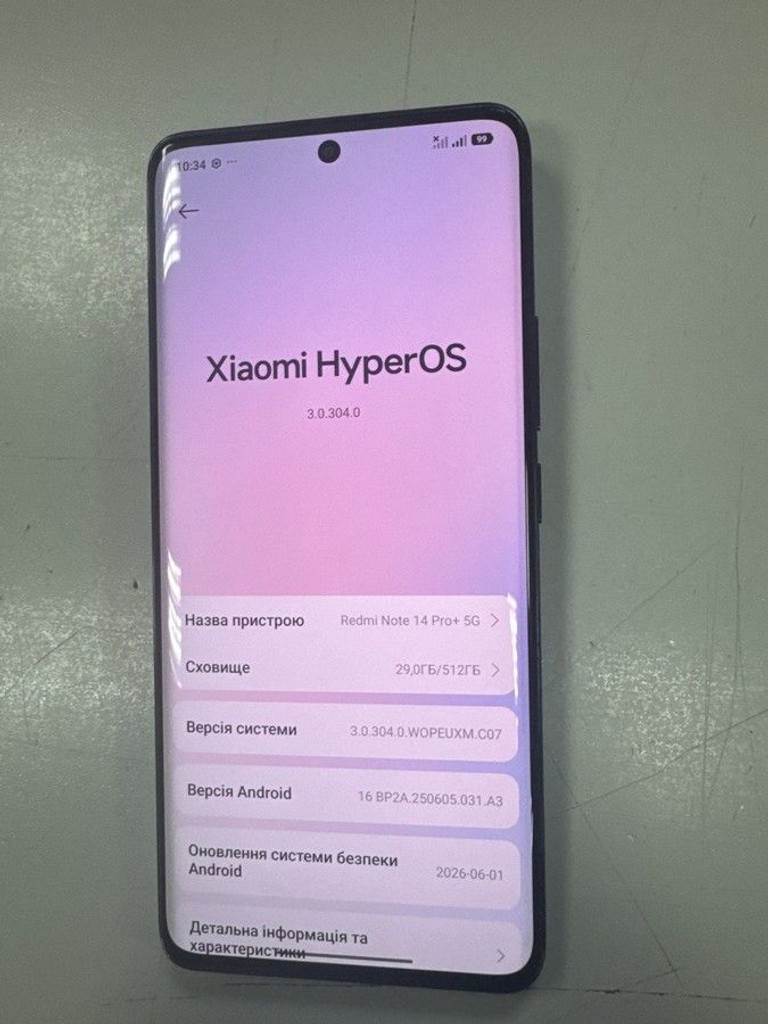 Оголошення Xiaomi redmi note 14 pro+ 5g 12/512gb Б/У