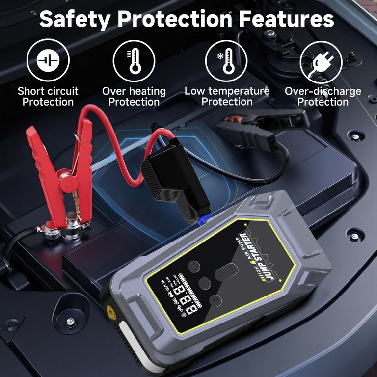 K5 з компресором 150 PSI, Power Bank та LED-ліхтарем Код:null. Зображення 6