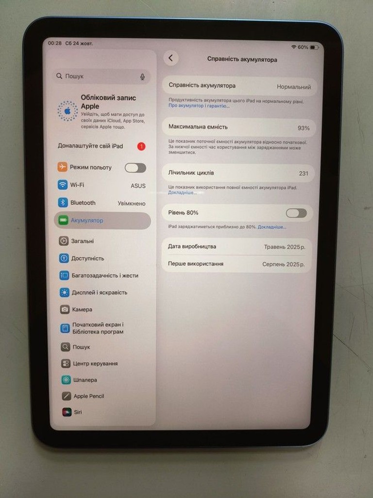 Дешиво Apple ipad air 11 2025 wi-fi 128gb с ломбарда