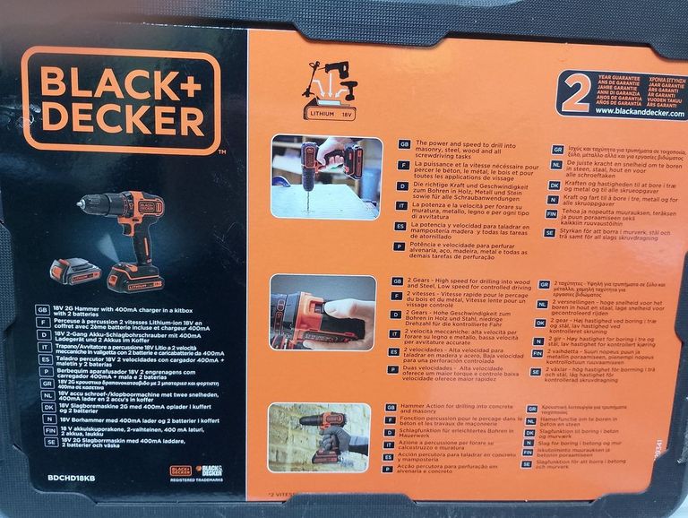Black&Decker bdchd 18 Код:01-200777426. Зображення 8