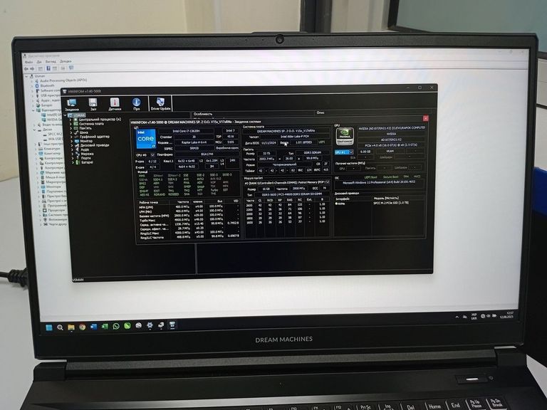 Купить Dream Machines core i7-13620h ddr5/32gb ddr5/ssd 1000 gb/geforce rtx4050 6gb Б/У