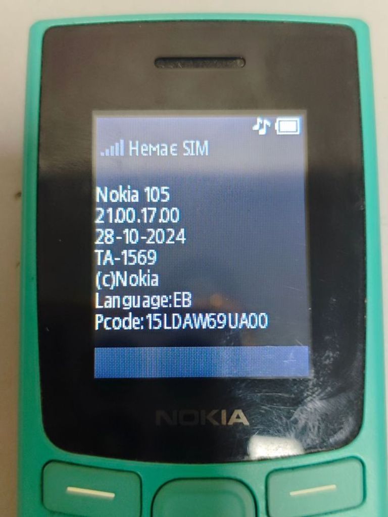 Оголошення Nokia 105 SS 2023 Cyan (1GF019EPG6C01) Б/У