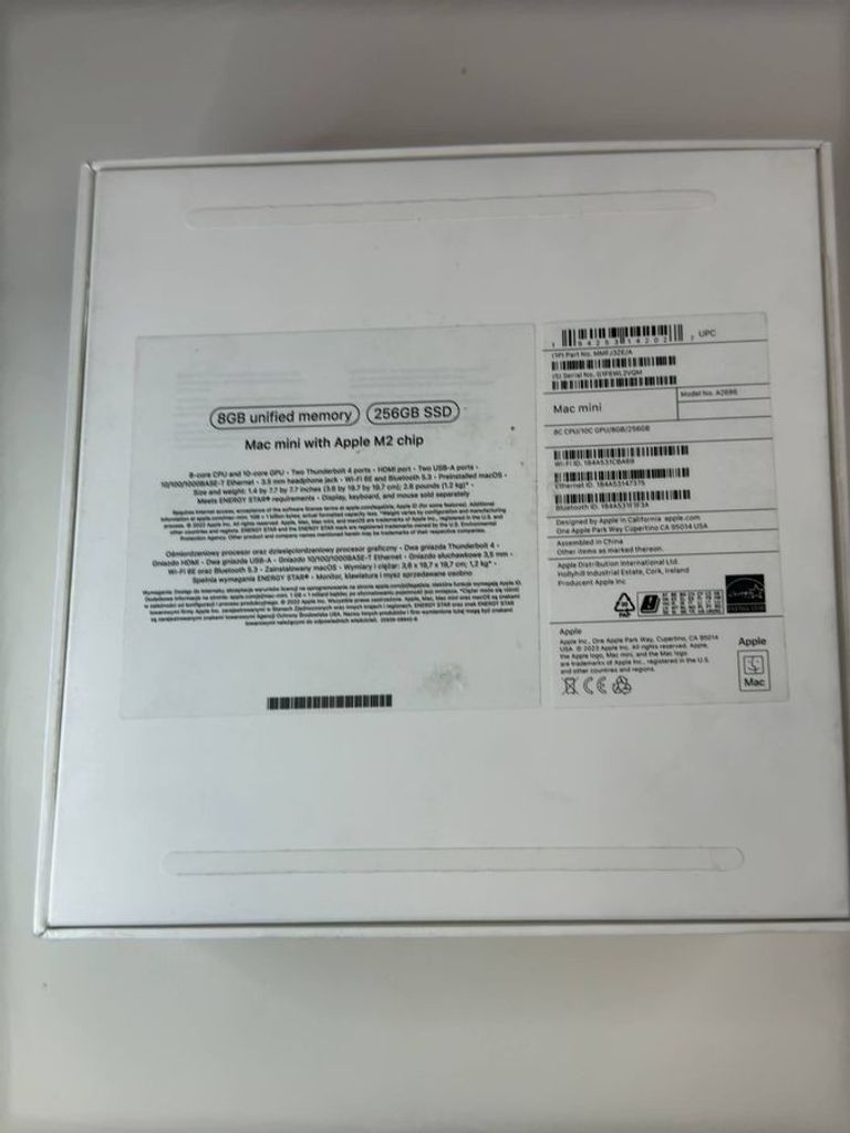 Apple mac mini a2686 mmfj3 m2/8core/ram 8gb/ssd256gb Код:01-200600530. Изображение 10