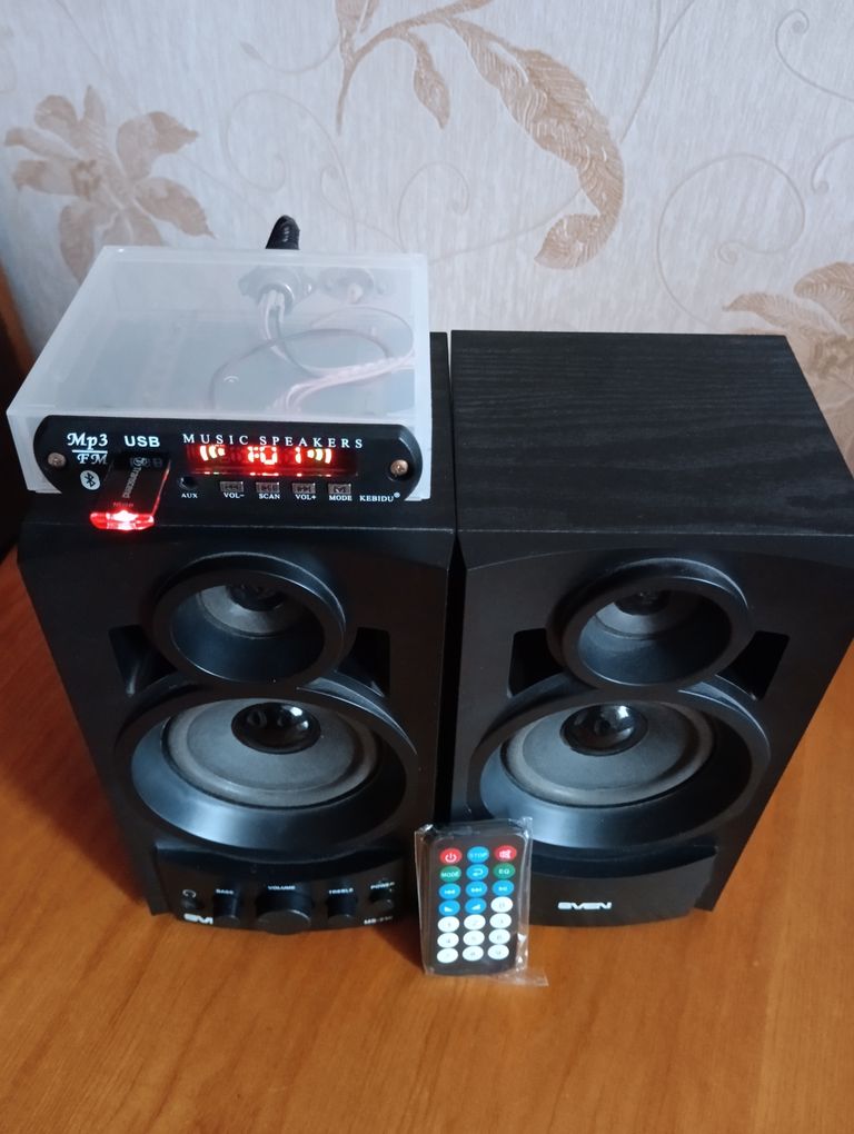 Оголошення Акустическая система 2.1 (колонки и сабвуфер) Sven MS-80 Black Б/У