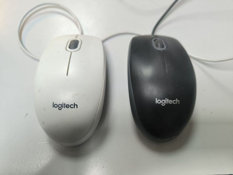 Купить Logitech B-100 Optical Mouse white (910-003360) Б/У
