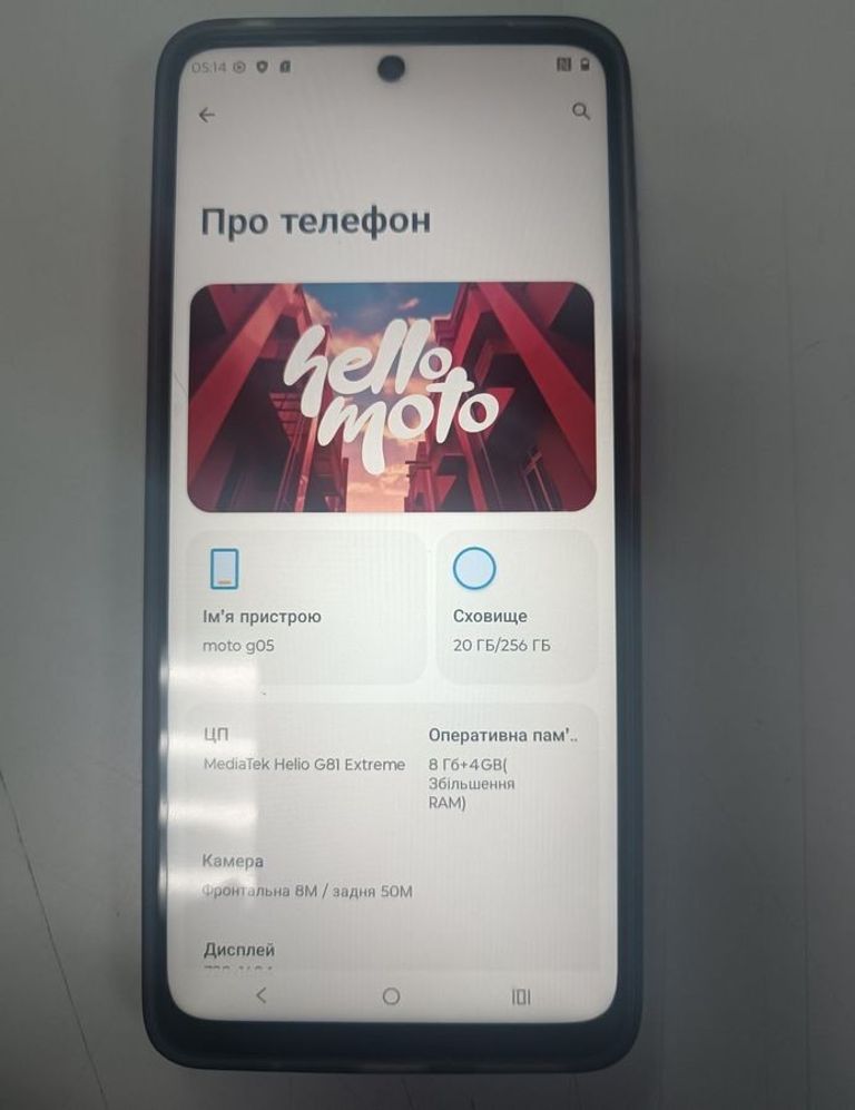 Купити Motorola moto g05 8/256gb Б/У