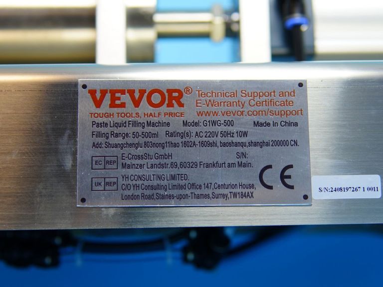 Дозатор розливу VEVOR (50-500мл) для в'язких продуктів G-500 поршневий для рідких та пастоподібних продуктів з двома режимами ке Код:null. Зображення 9