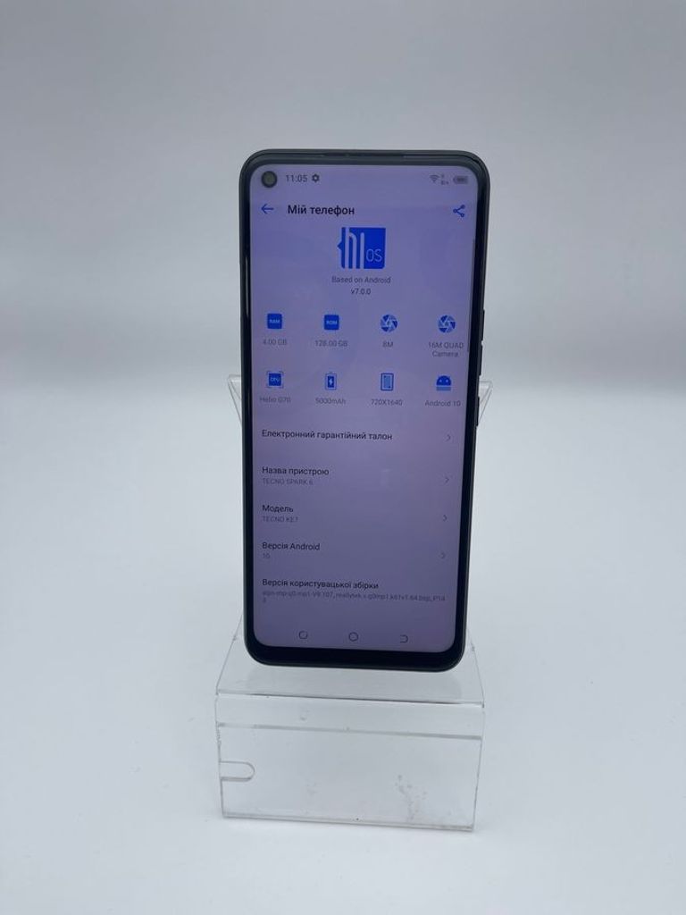 Дешево Tecno spark 6 ke7 4/128gb з ломбарду