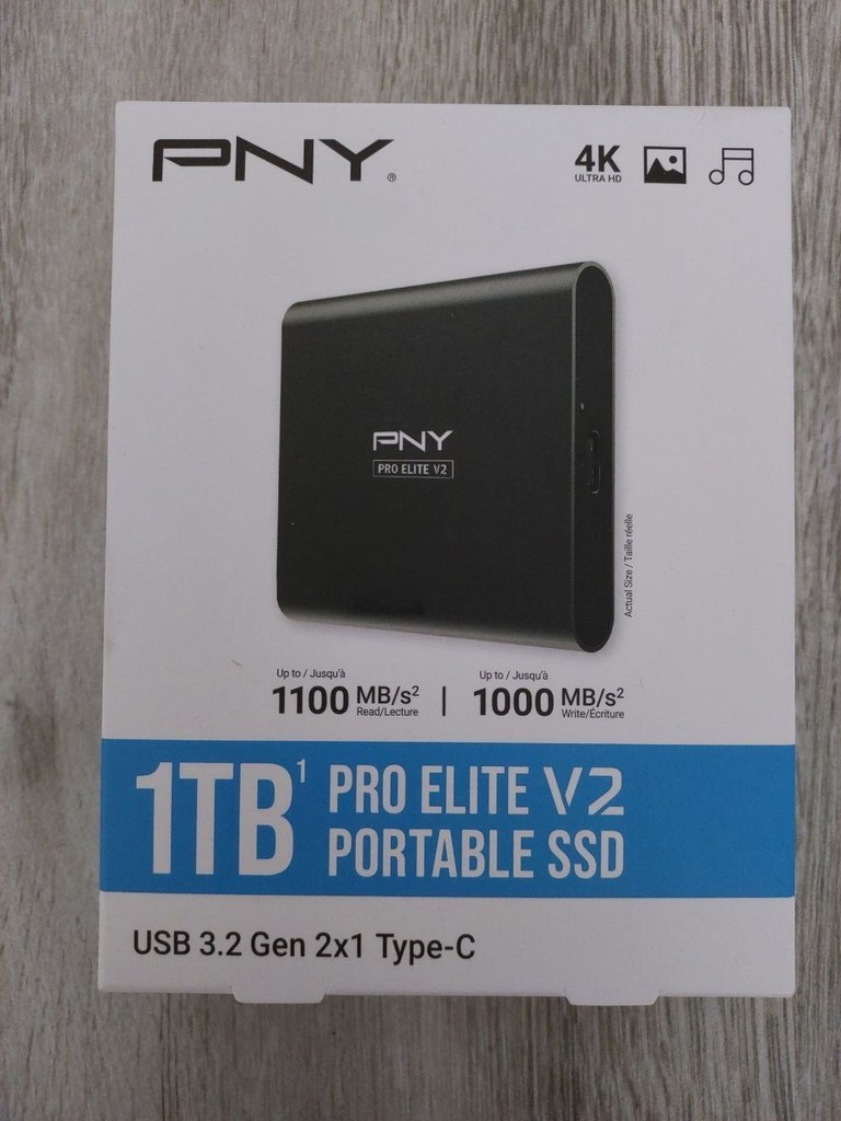 Купить PNY Pro Elite V2 (PSD0CS2160-1TB-RBW) USB-C 1000MB/s портативний Б/У