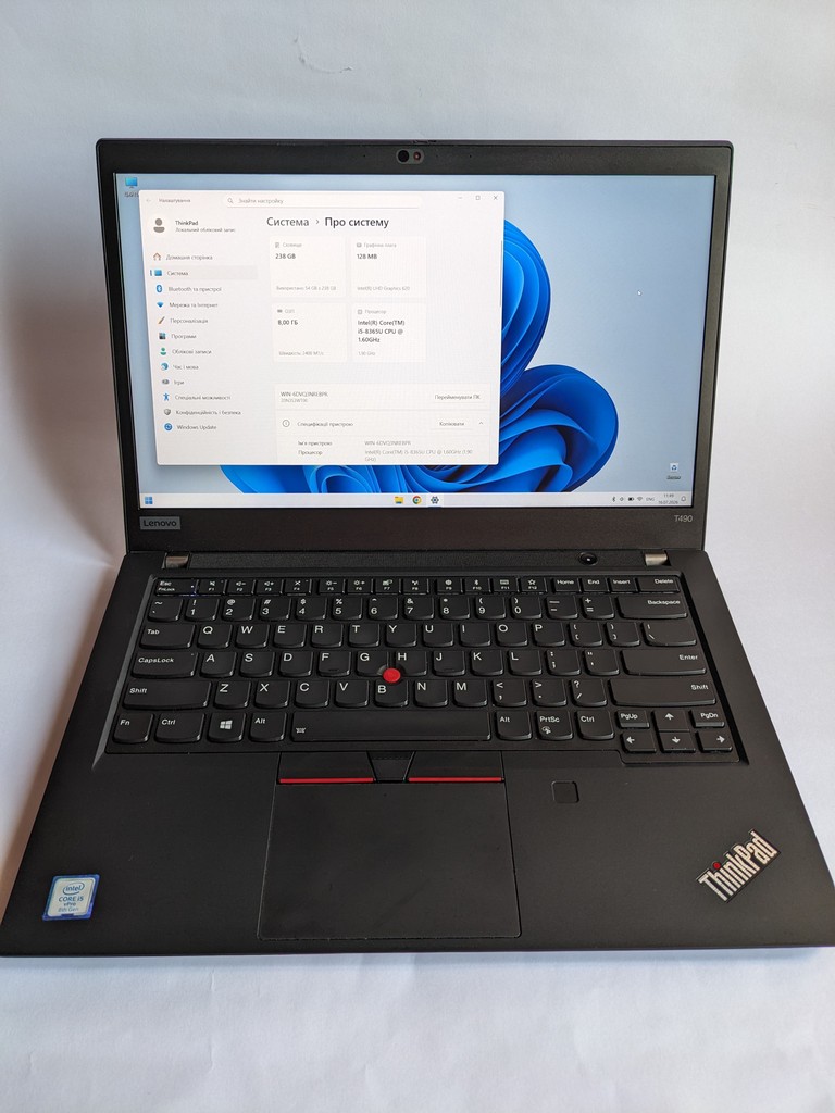Купити Lenovo ThinkPad T490 i5-8365/8Gb/256Gb Б/У