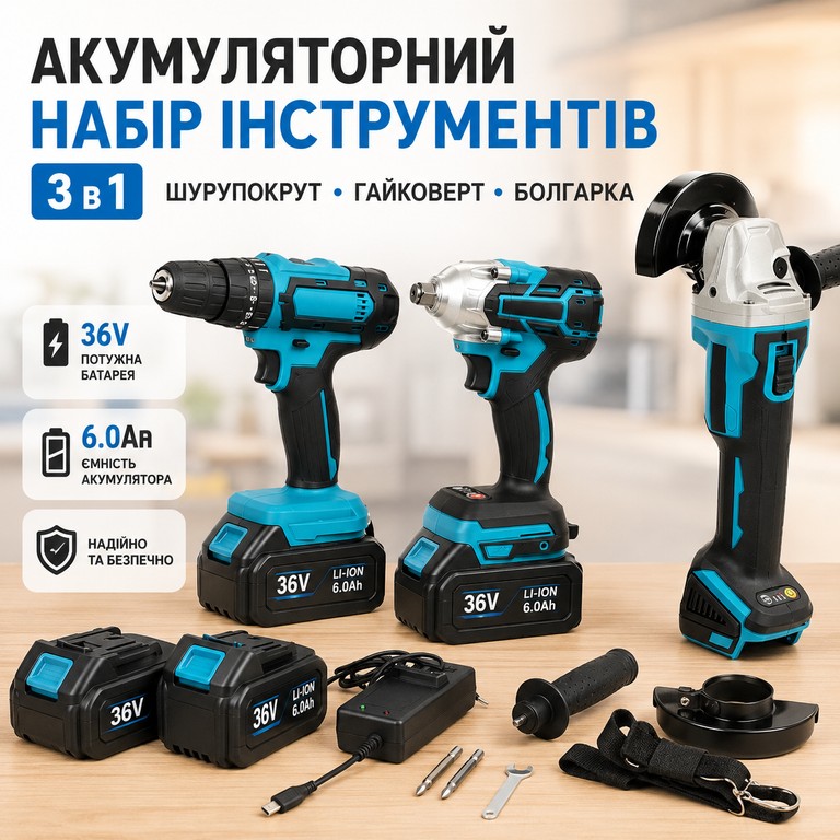 Купить Tool Set 3 в 1 36V/6.0Ah Б/У
